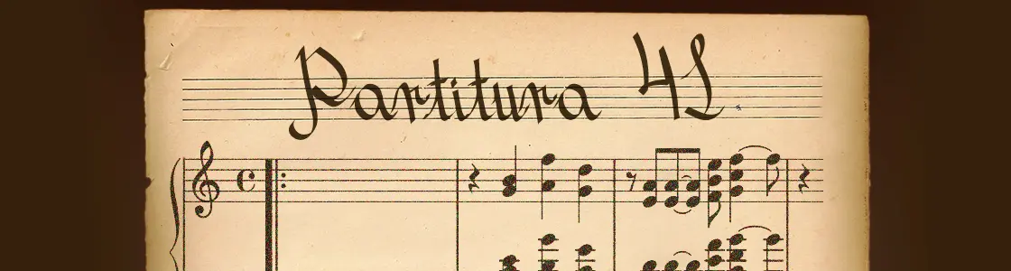 mostra tipografía Partitura1941